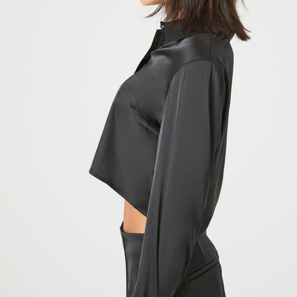 Forever 21 Satin Drop-Sleeve Shirt - NWT! - Picture 8 of 9